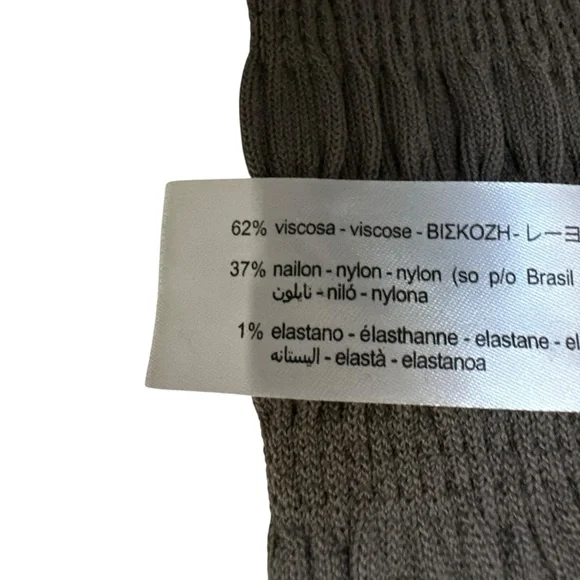 Zara Women Smocked Long Sleeve Off The Shoulder Crop Top Sz Medium Green Stretch - Picture 4 of 5